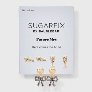 Sugarfix By Baublebar - Future Mrs - 3 Pair Earring Set
